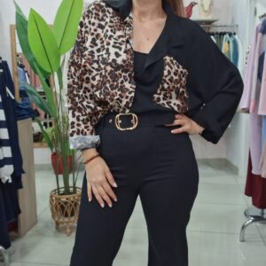 Maxi camisa Animal Print